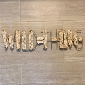 Metal Wrapped Wild Thing Wall Hanging